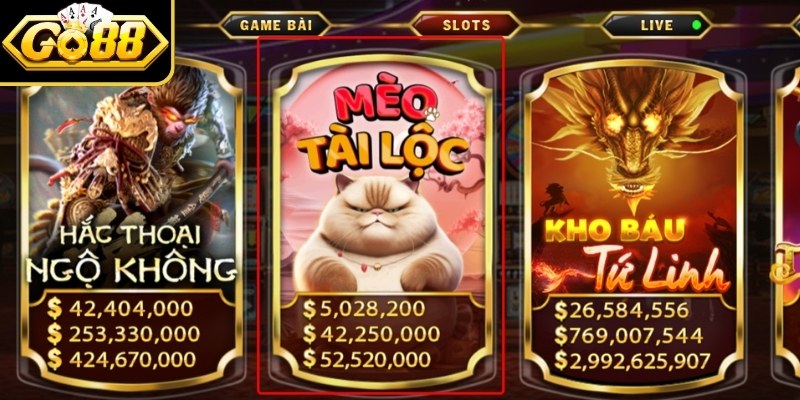 Game mèo tài lộc Go88 cực hot hiện nay