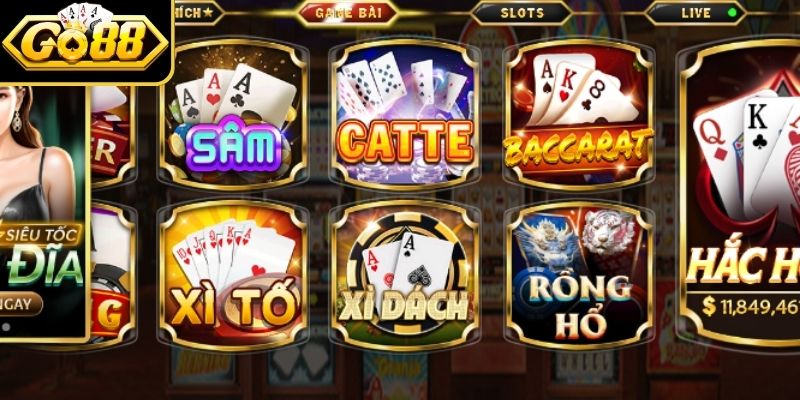 Tổng quan trò chơi Xì dách GO88 trong sảnh casino trực tuyến