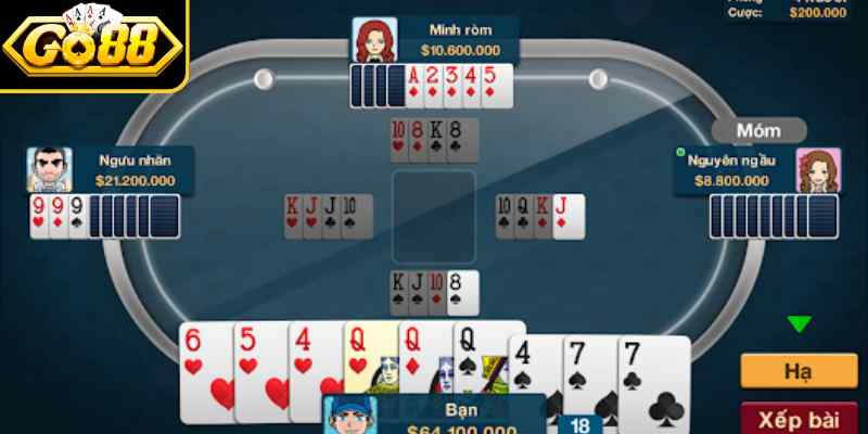 Tựa game phỏm thu hút đông đảo người chơi tham gia