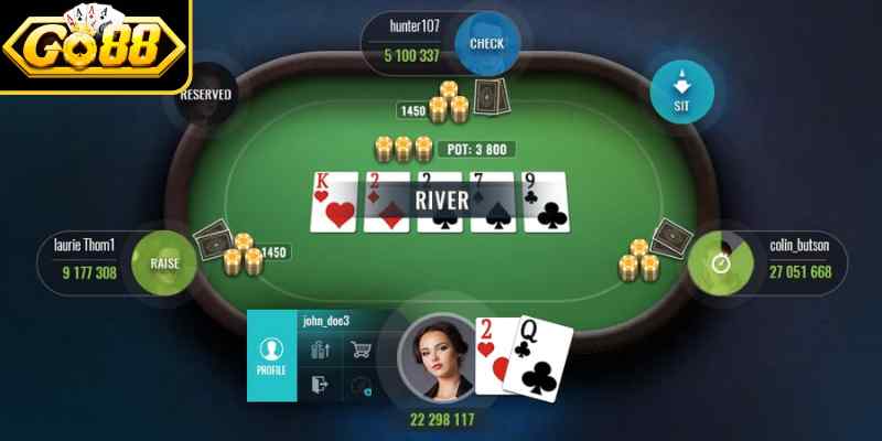 Kinh nghiệm chơi poker Go88 nhận thưởng lớn
